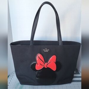 Kate Spade Minnie Mouse Red Bow Francis Canvas Tote Bag